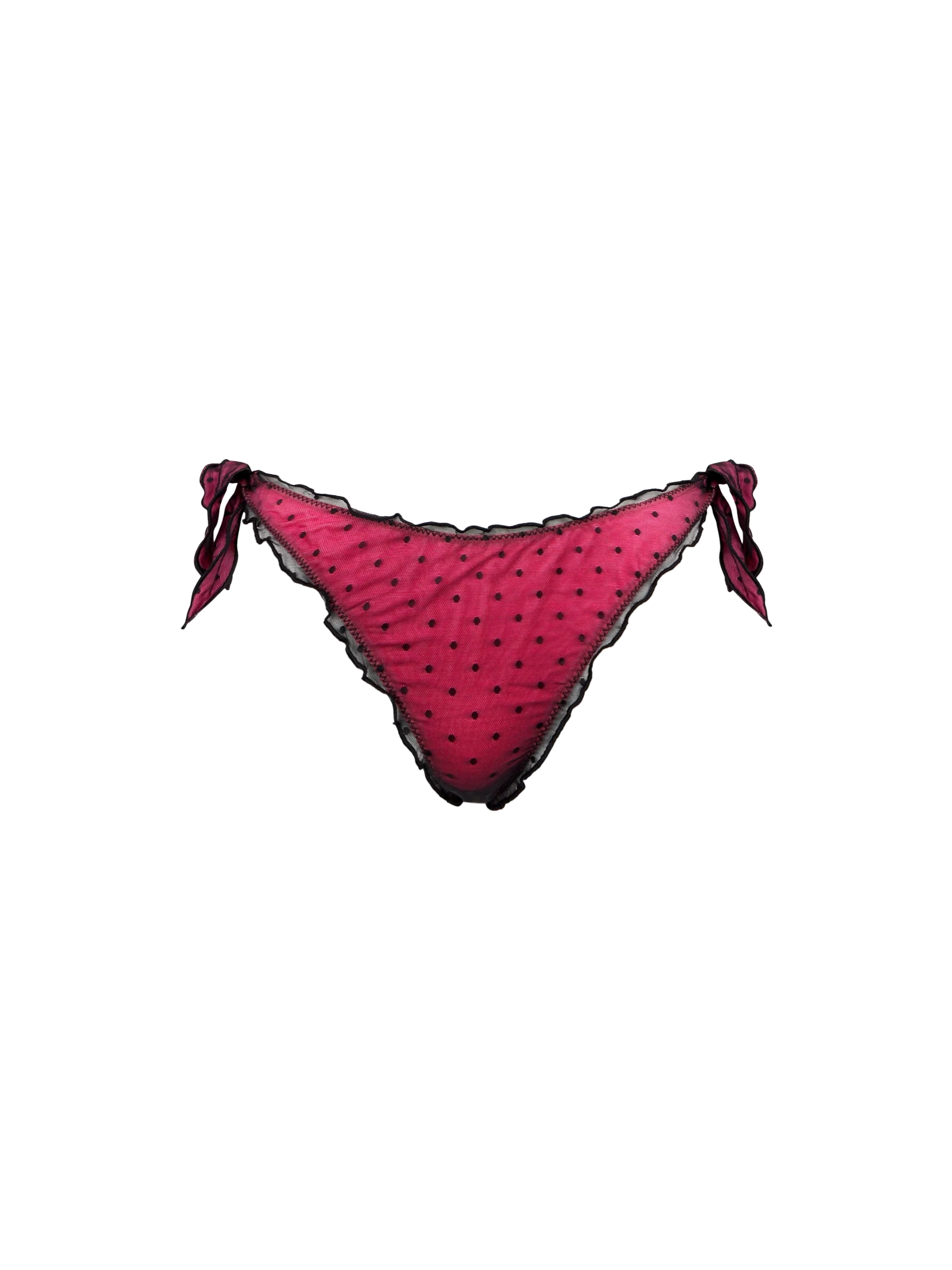 Fluo roze pluizig damesbadpak met ruches