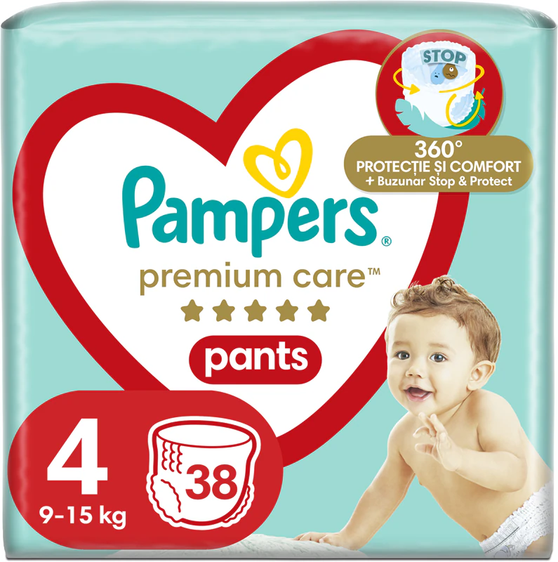 Jednorazové plienky Pampers Premium Care Pants Maxi veľkosť 4