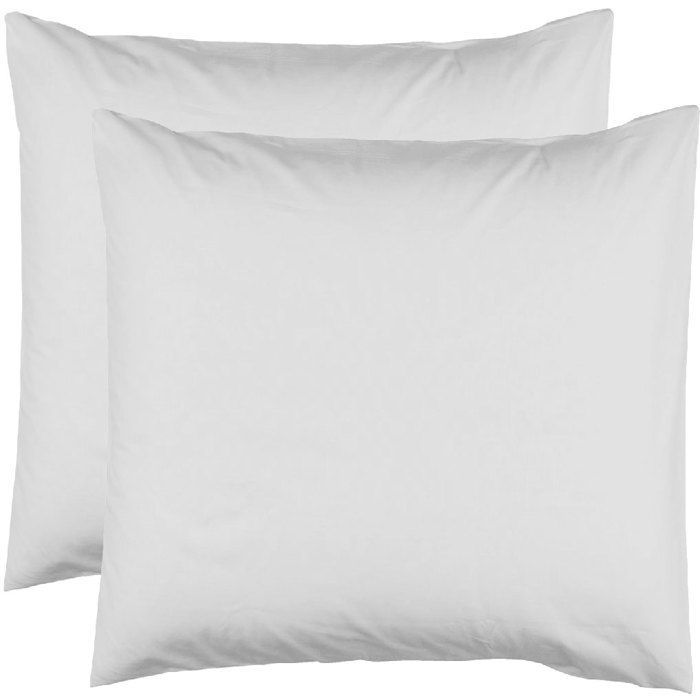 2 fundas de almohada de 63 x 63 cm - Blancas
