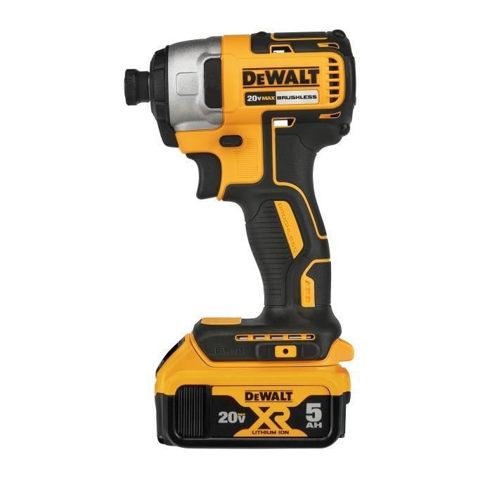 DEWALT - Kit de taladro sin escobillas y atornillador de impacto XR de 18 V - DCK2060D2T-QW - Incluye 1 maletín TSTAK + 2 baterías XR de 18 V y 2,0 Ah