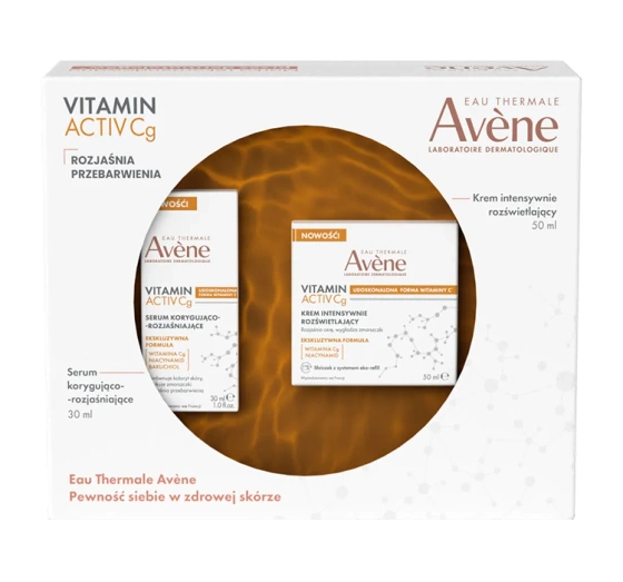 Avène Vitamin Activ Cg zestaw rozjaśniających kosmetyków do pielęgnacji twarzy krem 50 ml   serum 30 ml