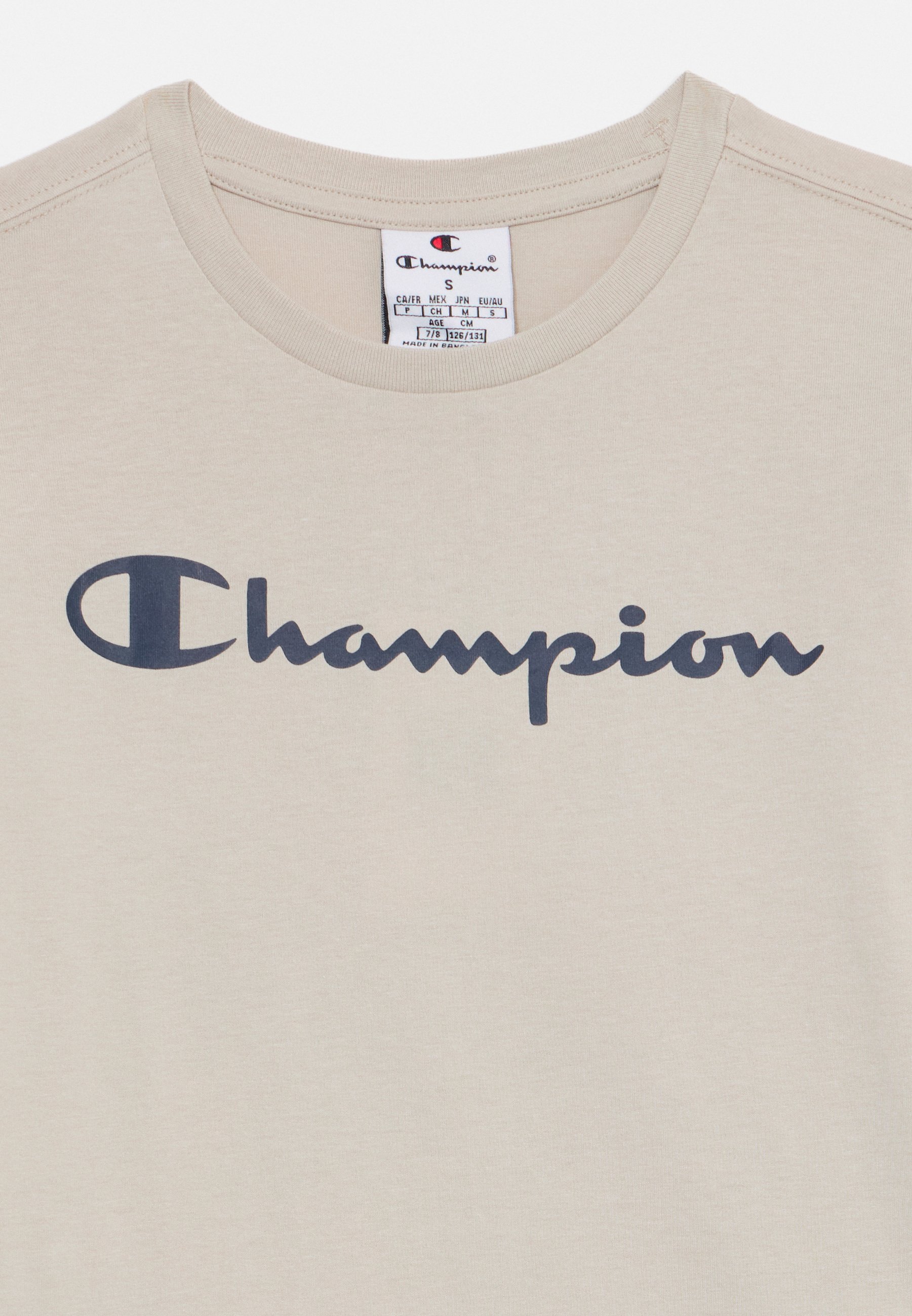 Champion ICONS CONTRAST CREWNECK UNISEX - Print-T-Shirt - beige