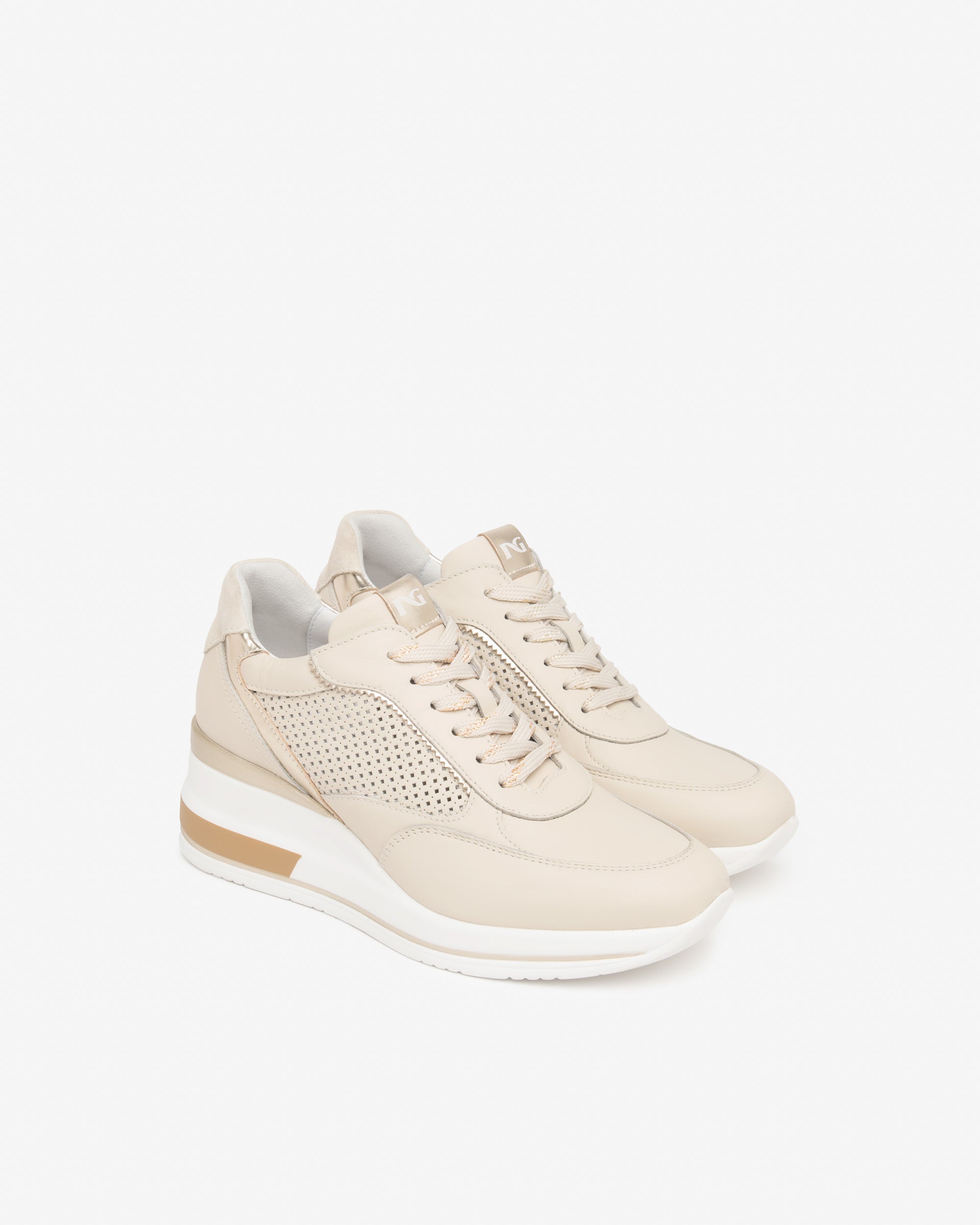  Damen-Sneaker aus Leder und Funktionsmaterial