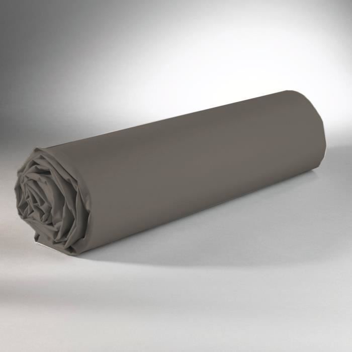 Litteä lakana - DP135 - Taupe - 240x300 cm - 100 % puuvillaa - Konepestävä 60°
