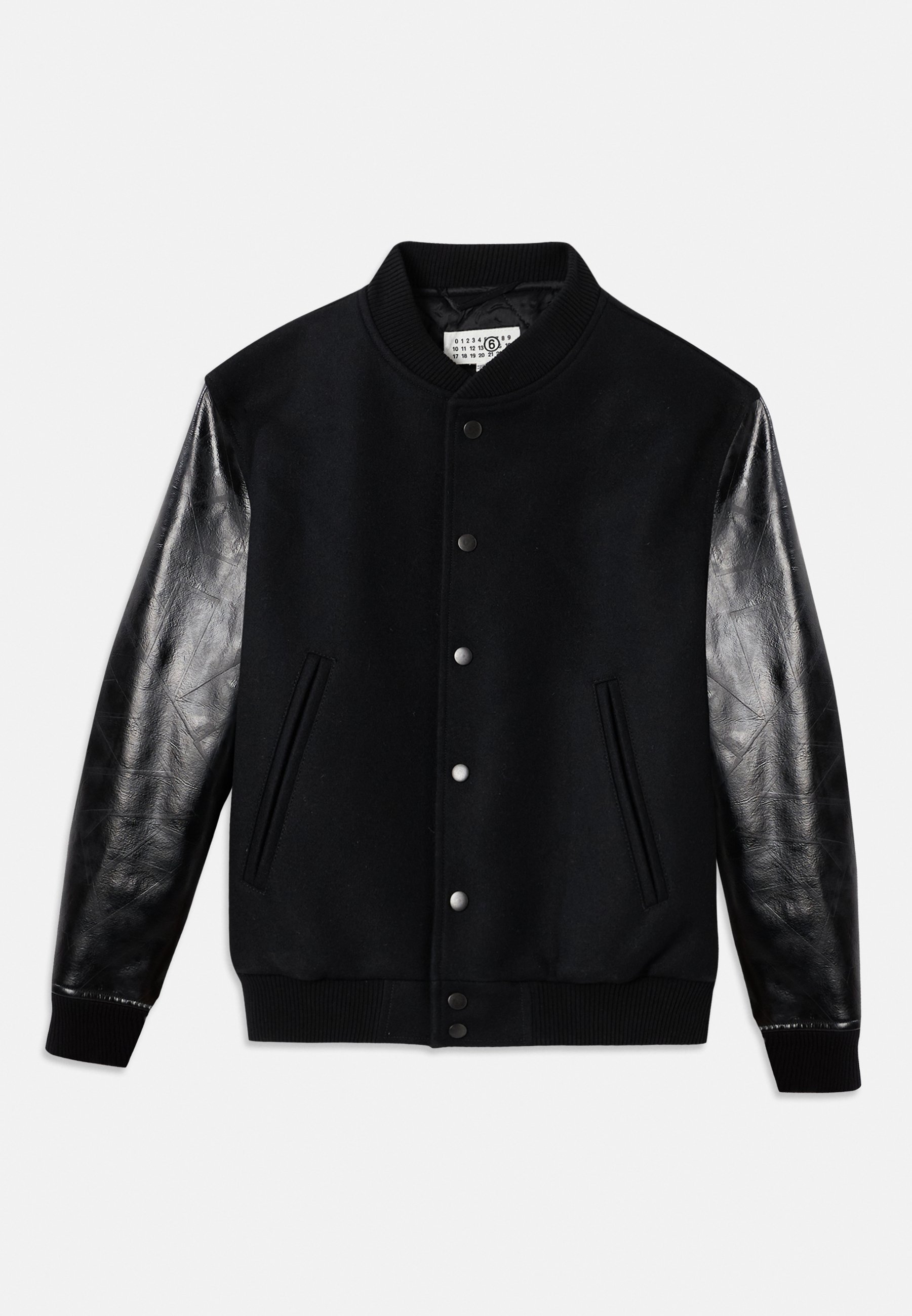MM6 Maison Margiela Kunstlederjacke - schwarz