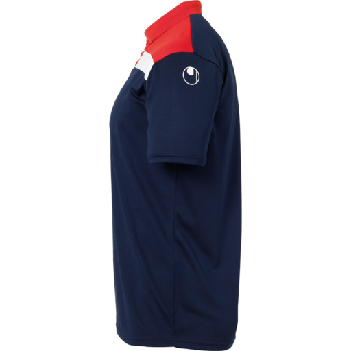  Camisa Polo Offense 23 Azul Marinho/Vermelho/Branco Uhlsport