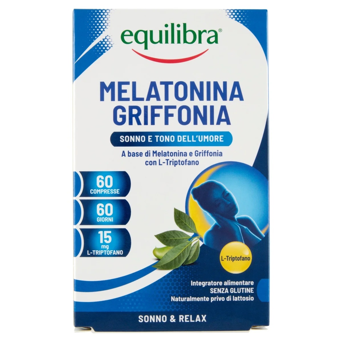 EQUILIBRA Equilibra Melatoniin + Griffonia 60 tabletti Une toidulisand