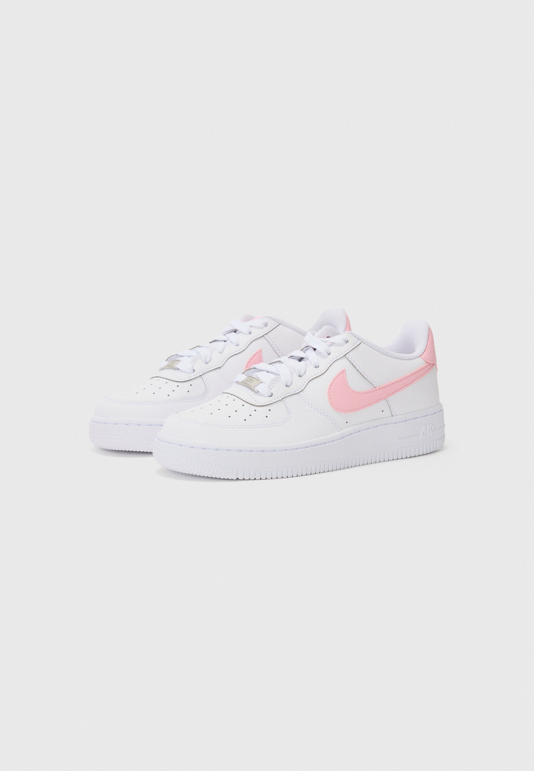 Nike Sportswear AIR FORCE 1 UNISEX - Sneakers - wit/middelroze