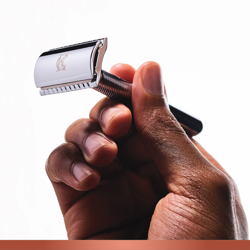 Aparelho de barbear Gillette King C. de lâmina dupla + lâminas sobressalentes