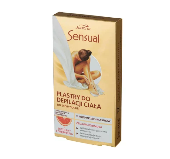 Joanna Sensual żelowe plastry do depilacji ciała grejpfrut 12 sztuk