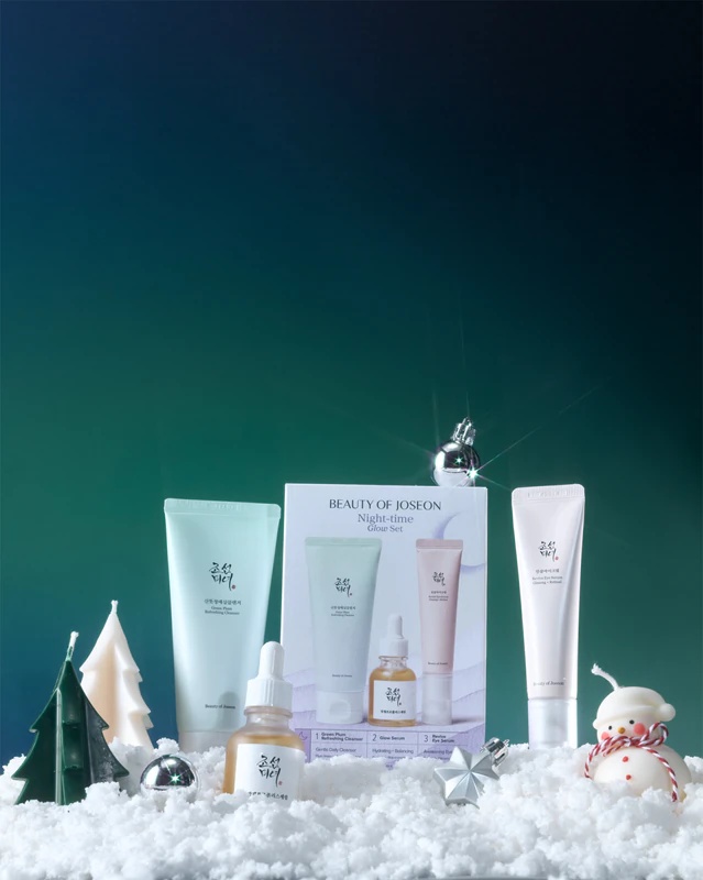 „Beauty of Joseon Nightime Glow Set“ dovanų rinkinys tobulai odai