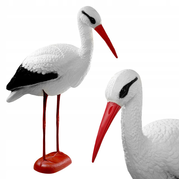 Figura Ogrodowa Figurka Dekoracja Bocian Duży