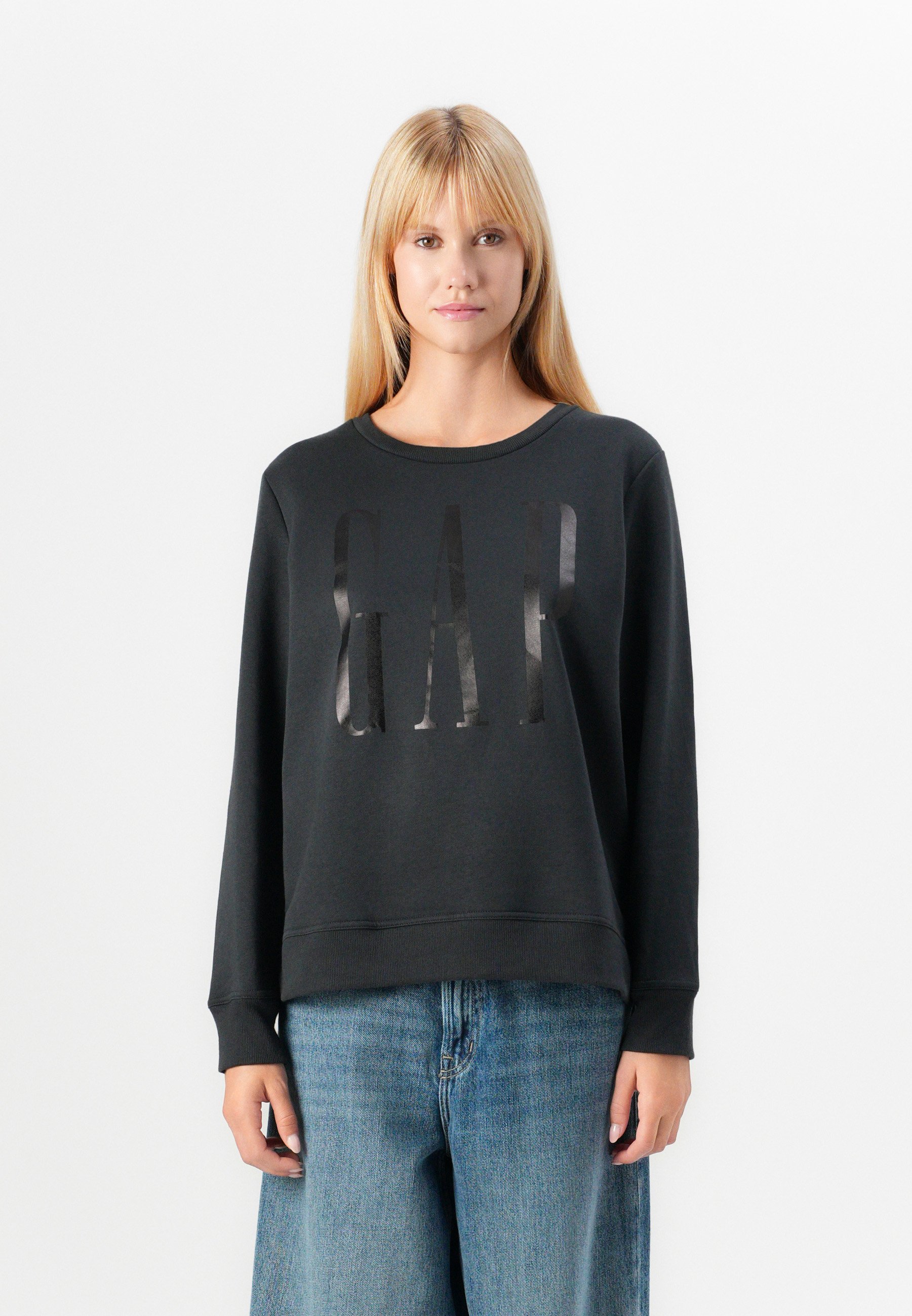 GAP LOGO DOORBUSTER CREW - Sweatshirt - moonless night