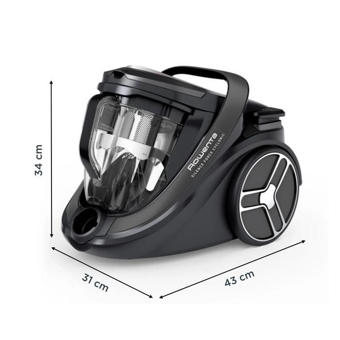 Aspiradora sin bolsa Rowenta, 59 dB(A), bajo consumo, fabricada en Francia RO7935EA