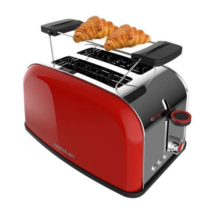 Tostadora vertical Cecotec Time 850 roja