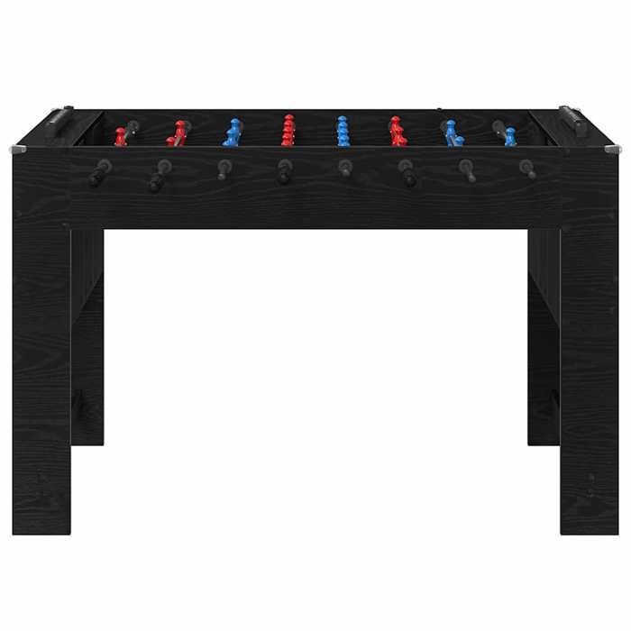 MOT10041 - Mesa de futbolín de roble negro 125 x 60,5 x 80 cm