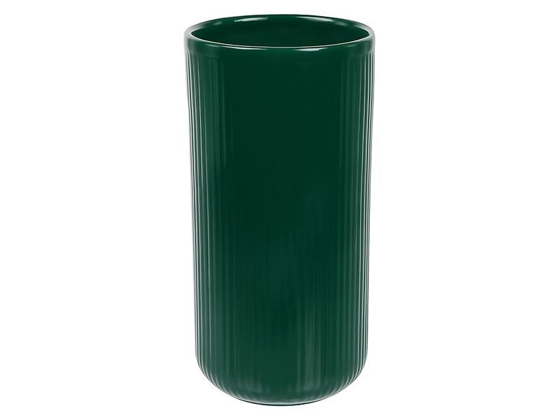 Wazon cylinder ceramiczny 31 cm zielony