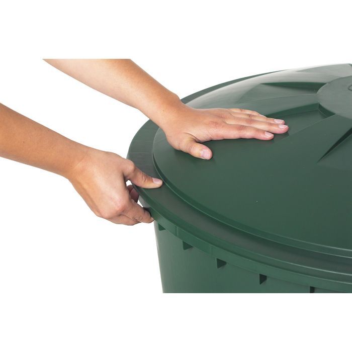 GARANTIA Couvercle pour récupérateur d'eau de pluie rond 310 litres, vert
