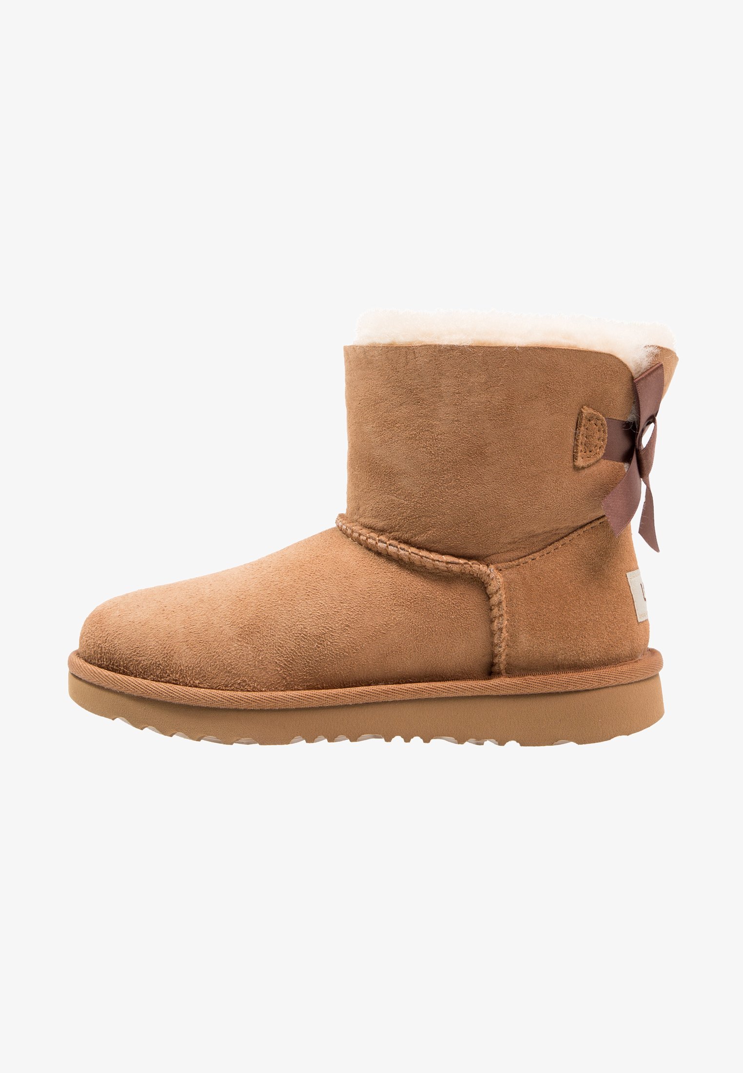 UGG MINI BAILEY BOW II - Klassieke enkellaarsjes - kastanjebruin