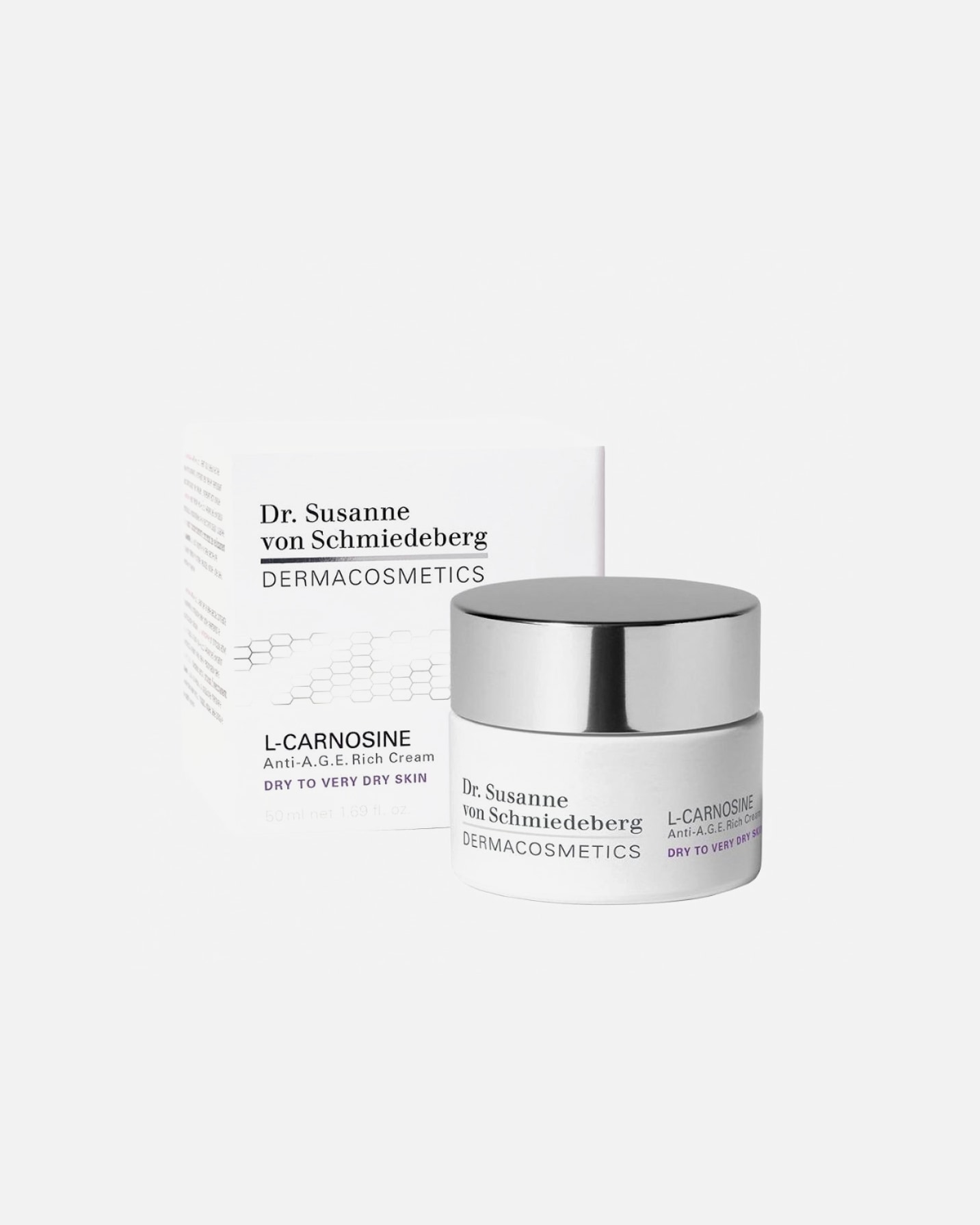 Dr. Susanne von Schmiedeberg Augencreme L-Carnosin Anti-Aging-Creme für trockene bis sehr trockene Haut – 50 ml