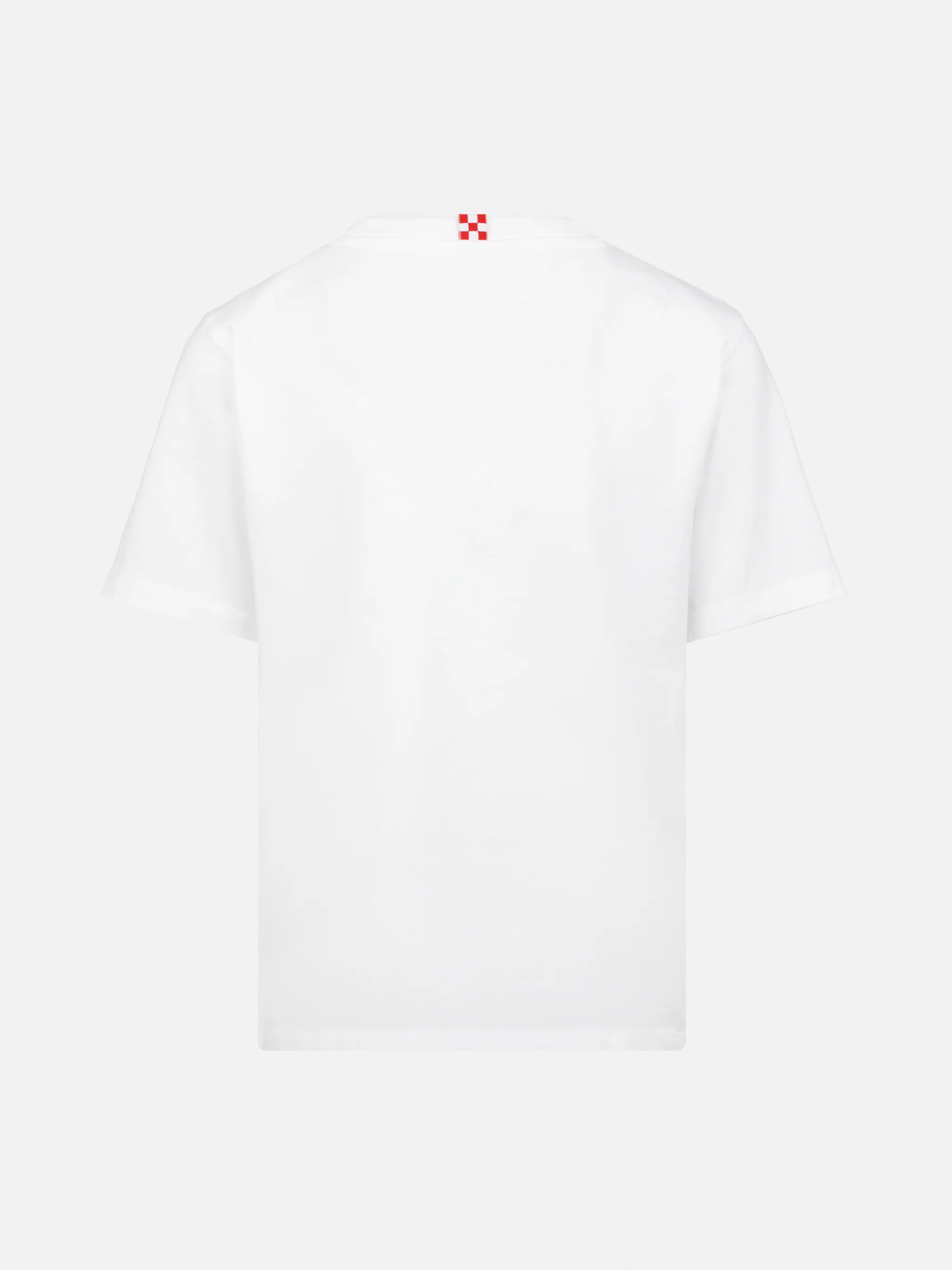 Dover T-shirt van wit katoenen jersey met St. Barth-borduurwerk.