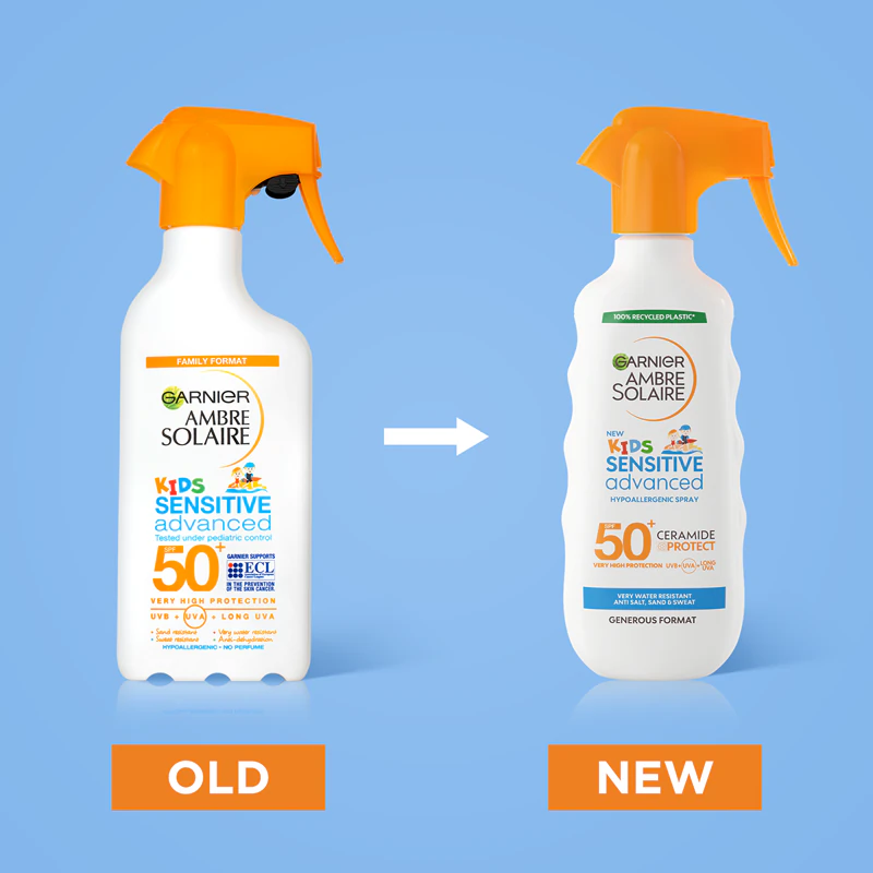 Garnier Ambre Solaire Sensitive spray protetor avançado para crianças FPS 50+