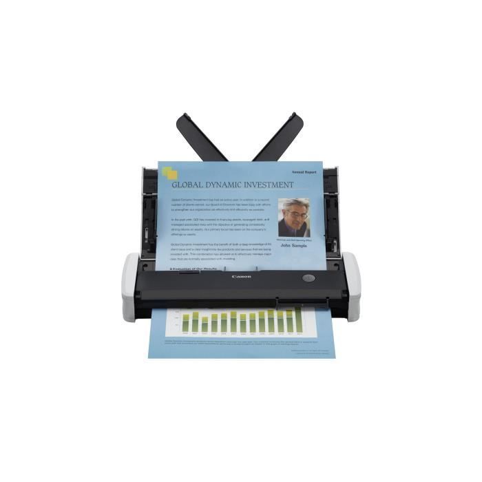 Scanner portátil de documentos - CANON - imageFORMULA R10 - Duplex - 12 ppm - preto e branco