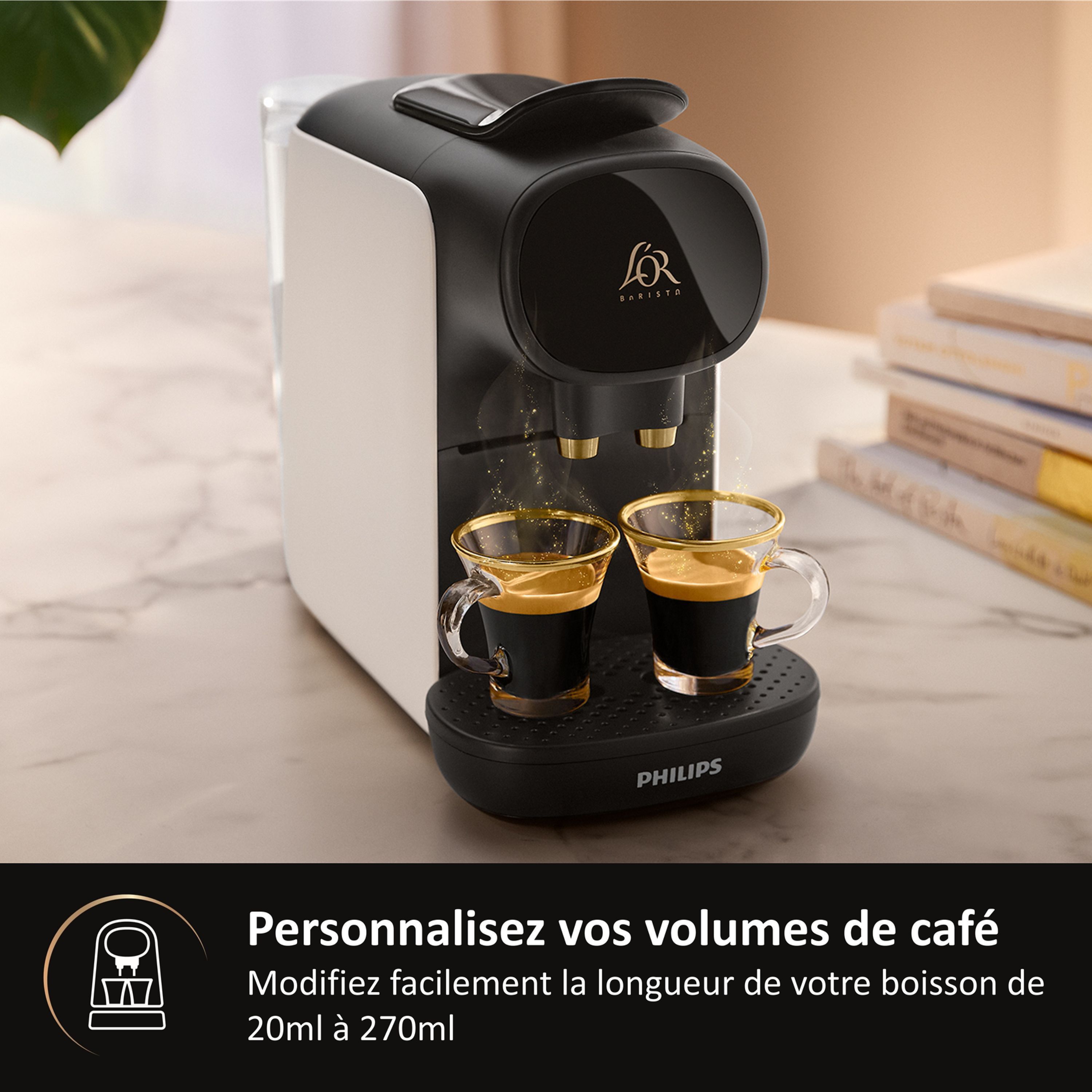 Capsule coffee machine - PHILIPS - L'OR BARISTA - LM9012/00 - Sublime - White