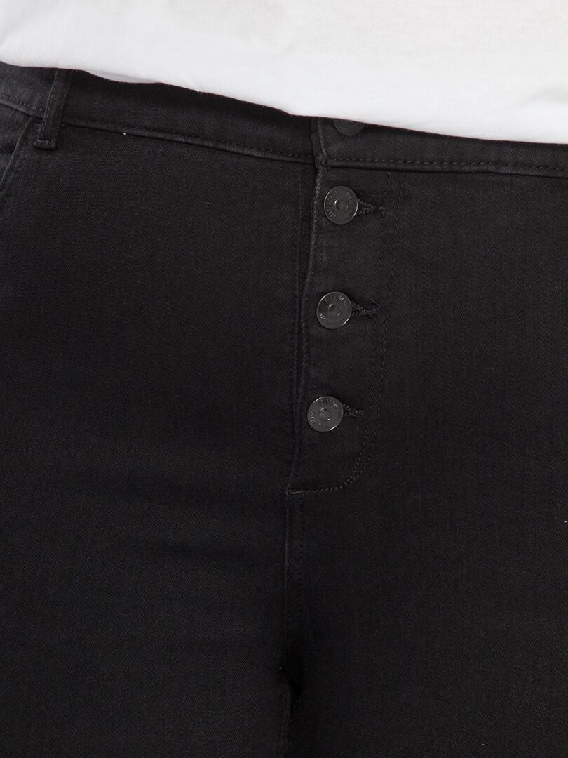 Calça jeans skinny de cintura alta - L32 - PRETA