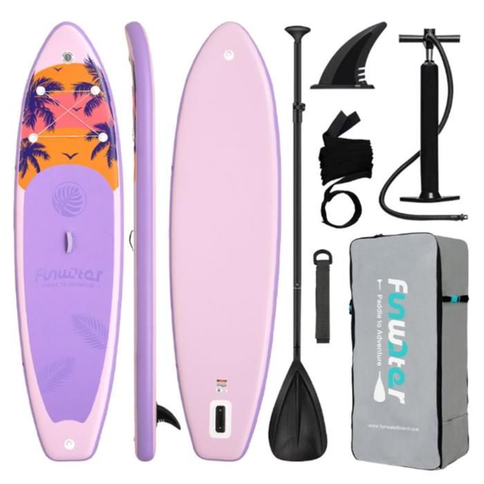FunWater gonflable Stand Up Paddle Board planche à pagaie planche de Surf Surf Sup Board 335*83*15CM antidérapant Paddle Board