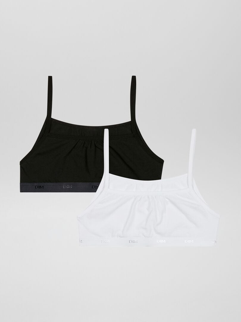 Conjunto de 2 sutiãs 'Dim' - PRETO