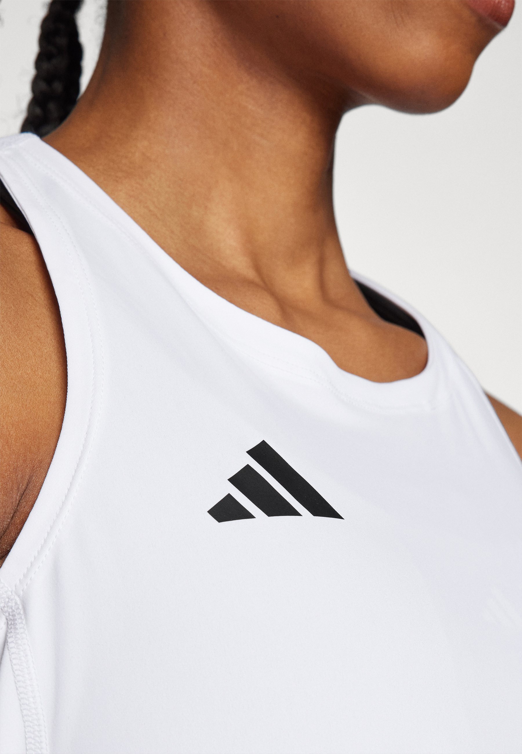 adidas Performance ADIZERO TANK - Majica - bijela