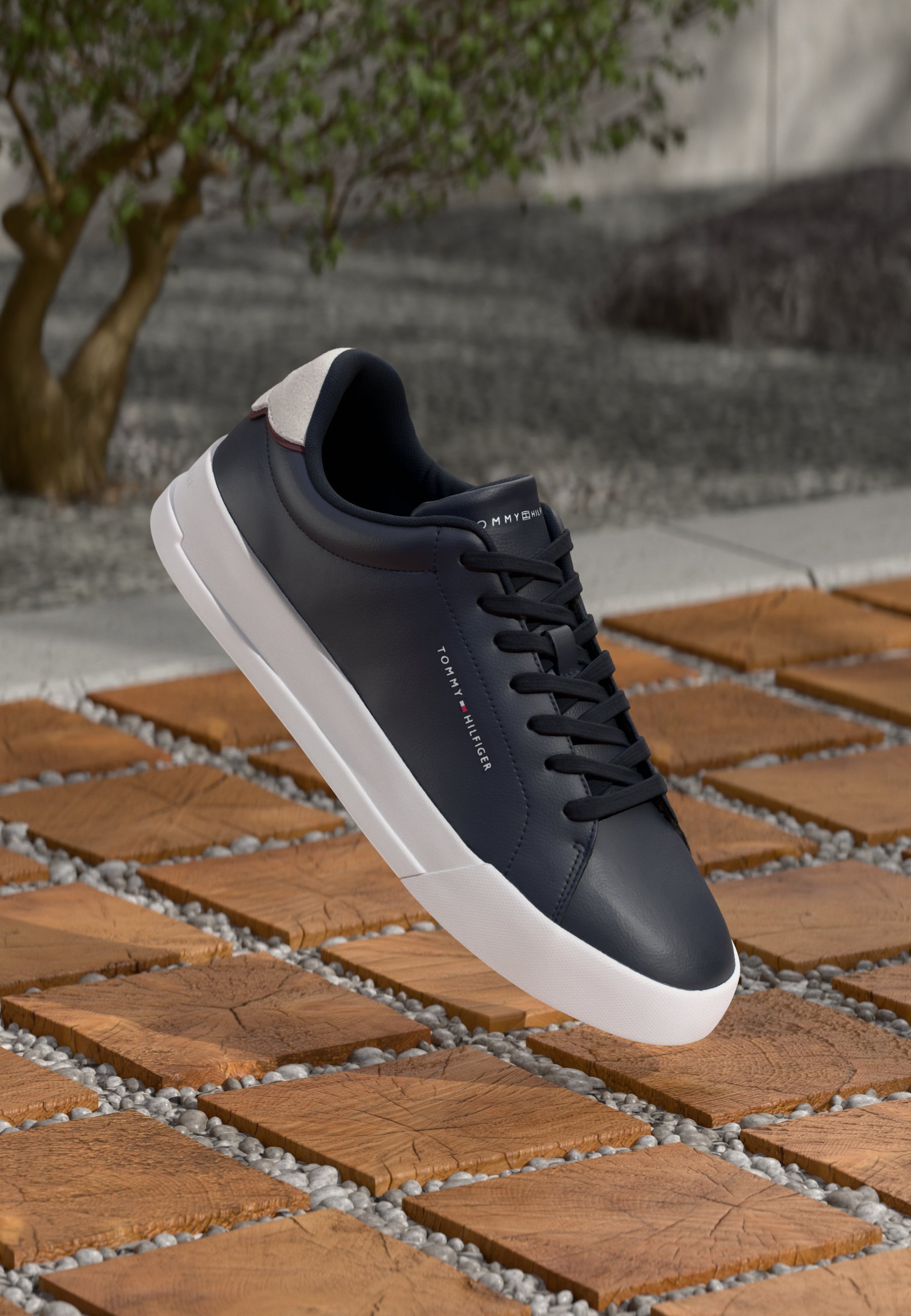 Tommy Hilfiger COURT DETAIL - Baskets - bleu marine