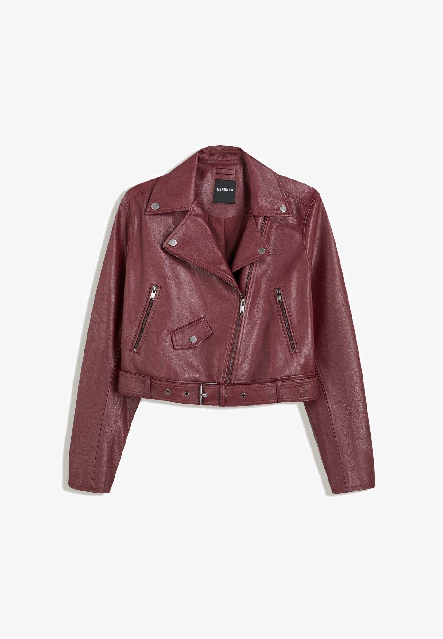 Bershka EFFECT - Blazer - donkerrood