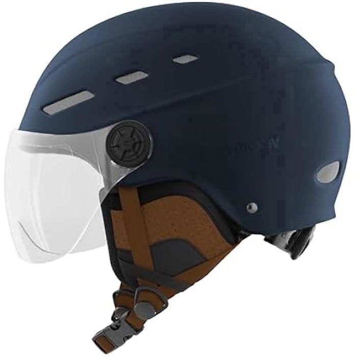 Casque de Protection - T'nB - Urban Moov - Visière Anti-Rayures - Cache-Oreilles Détachables - Taille L