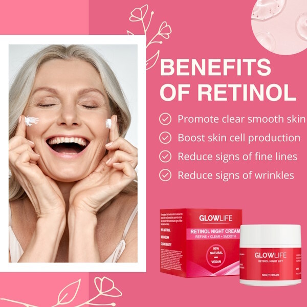 Cremă de noapte cu retinol Glowlife 50ml