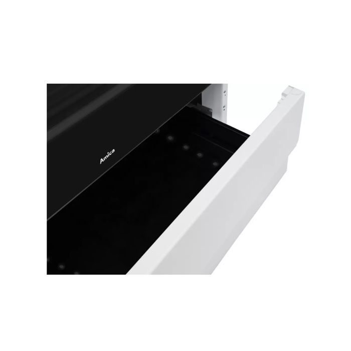 Cuisinière mixte - AMICA - ACM7037RB - Four 77 L - 4 feux (3 gaz + 1 électrique) - Pyrolyse
