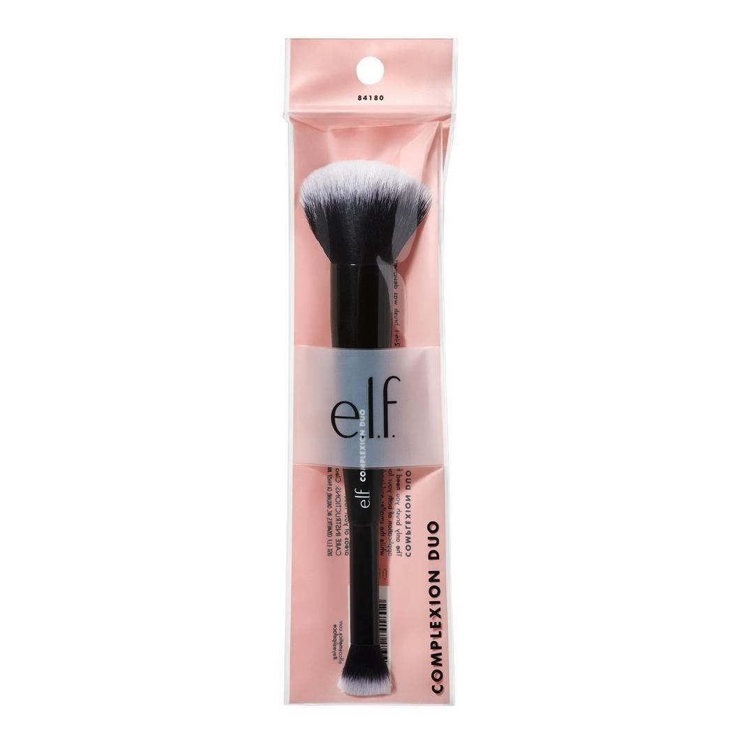 elf Cosmetics четкица за коректор, дуо четкица за тен – 1 комад