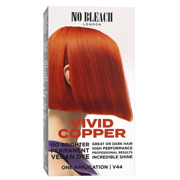 Komplet za trajno vegansko barvanje No Bleach London Vivid Copper, 150 ml