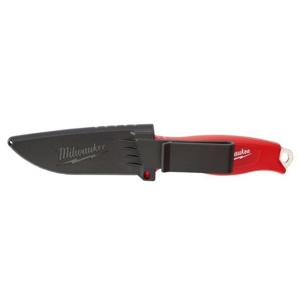 MILWAUKEE 101 mm kniv med fast blad og støbt skede 48221926