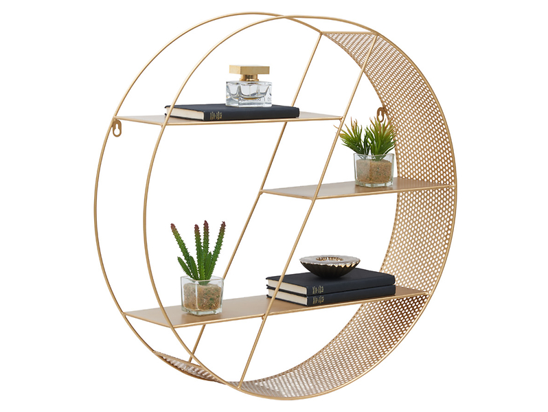 Pólka ścienna Fuz 60 cm złota