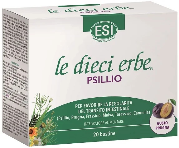 ESI Esi Tien Kruiden Psyllium 20 Zakjes voor een Regelmatige Stoelgang