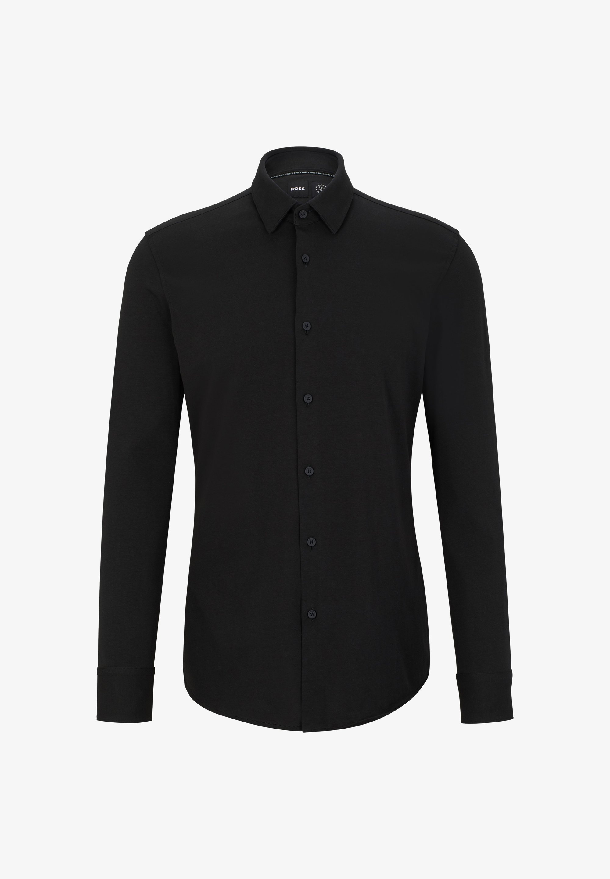 Camicia formale BOSS Slim Fit a maniche lunghe - nera