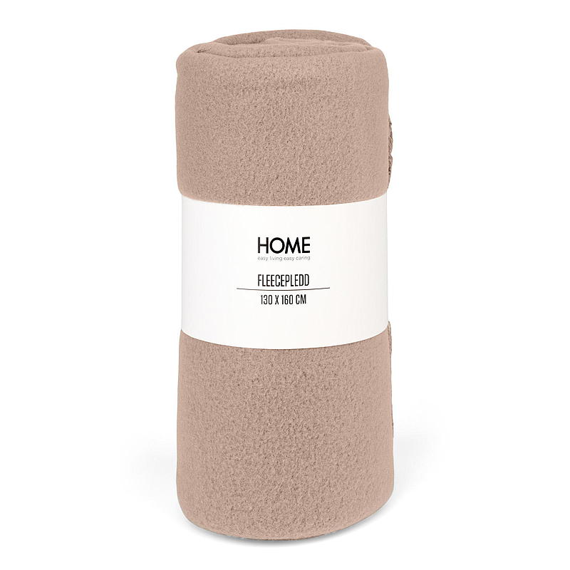 Coperta in pile Home 130x160 cm color sabbia