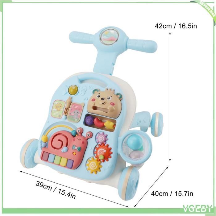 Andador para bebés Fafeicy, andador de aprendizaje para bebés, actividades para desarrollar la motricidad fina, mesa musical, área de juegos para bebés.