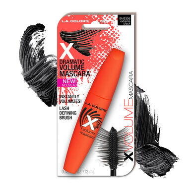 LA COLORS X Volume Extreme Black -ripsiväri 13 ml 13 ml