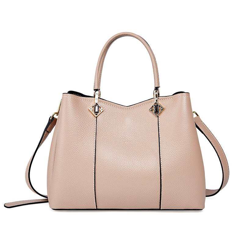 Borsa a tracolla da donna elegante e alla moda in vera pelle, borsa a tracolla classica da donna.