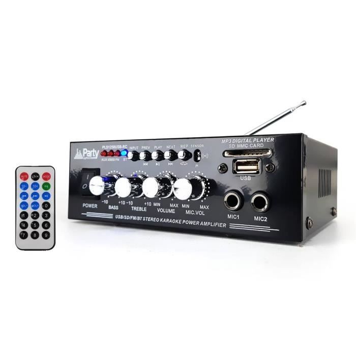 Akustiske Højttalere - LTC - L766-WA - Mahogni/Hasselnød - 2x500W - USB/Bluetooth/SD/FM