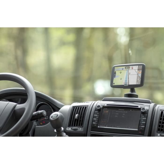 TomTom GO Camper: GPS para autocaravanas de 6 pulgadas, mapas mundiales de 152 países, Wi-Fi integrado, tarjeta SIM integrada, llamadas manos libres.