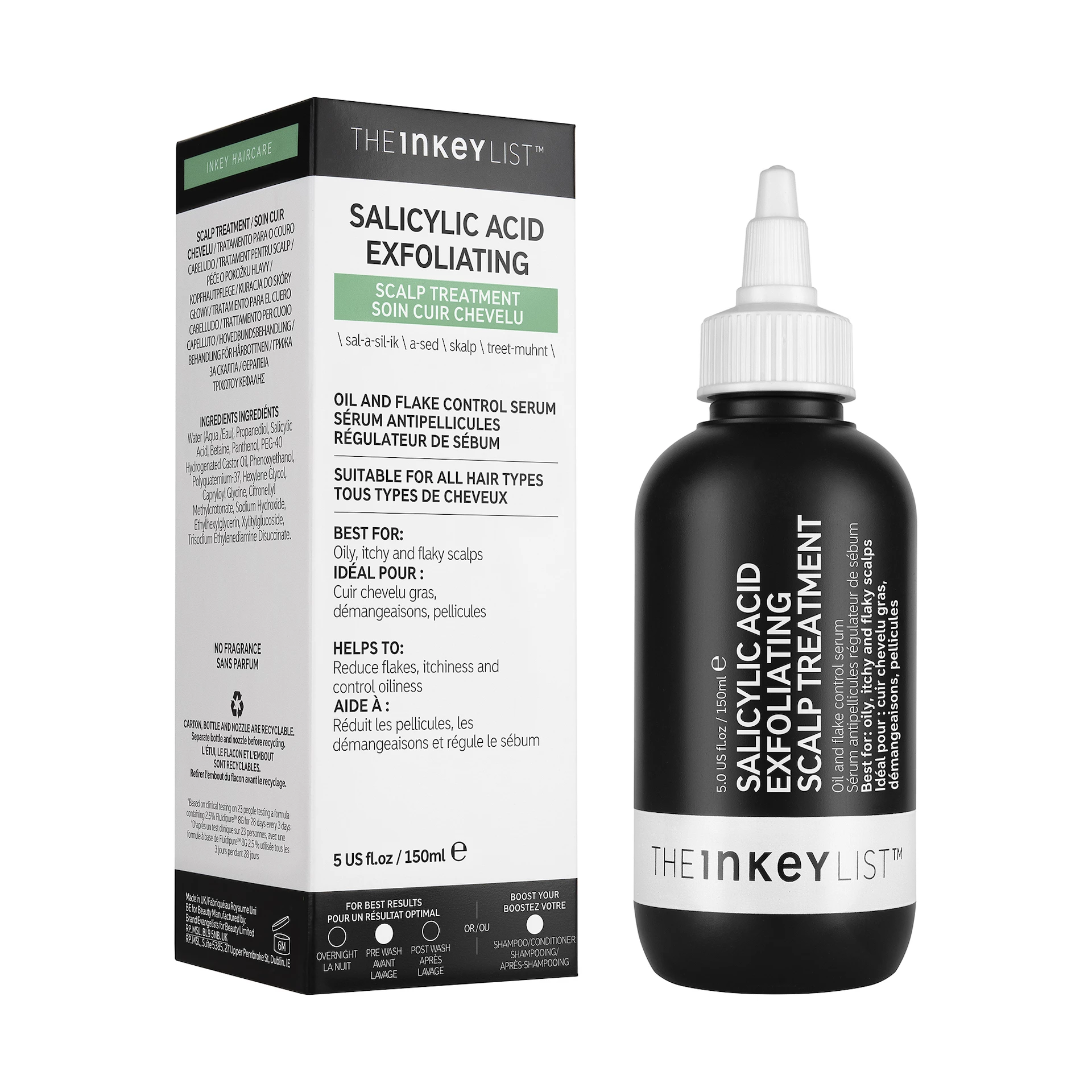 Zabieg złuszczający skórę głowy z kwasem salicylowym – lista INKEY
